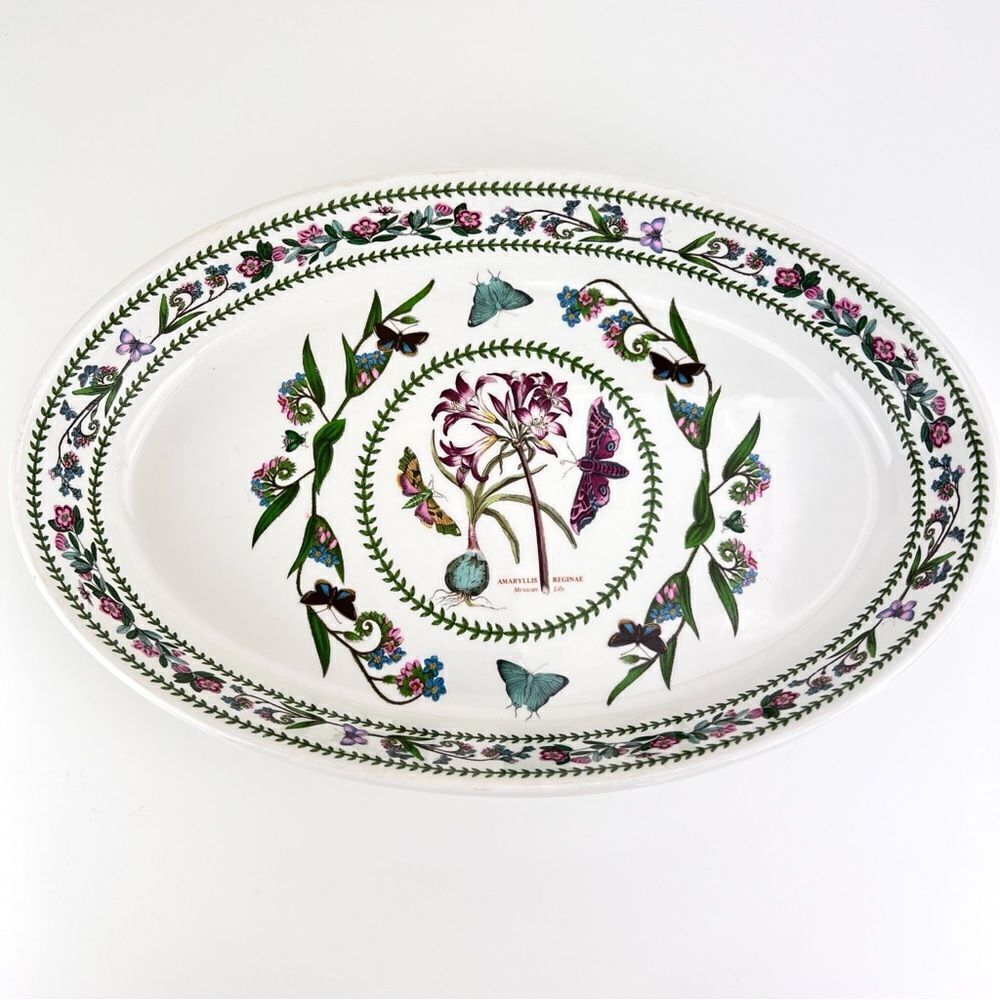 Portmeirion Casserole Susan Williams Ellis 14" Baker Mexican Lily Butterflies